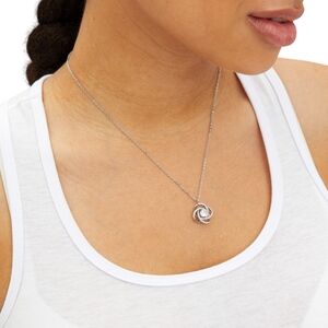 SILVER KNOT NECKLACE